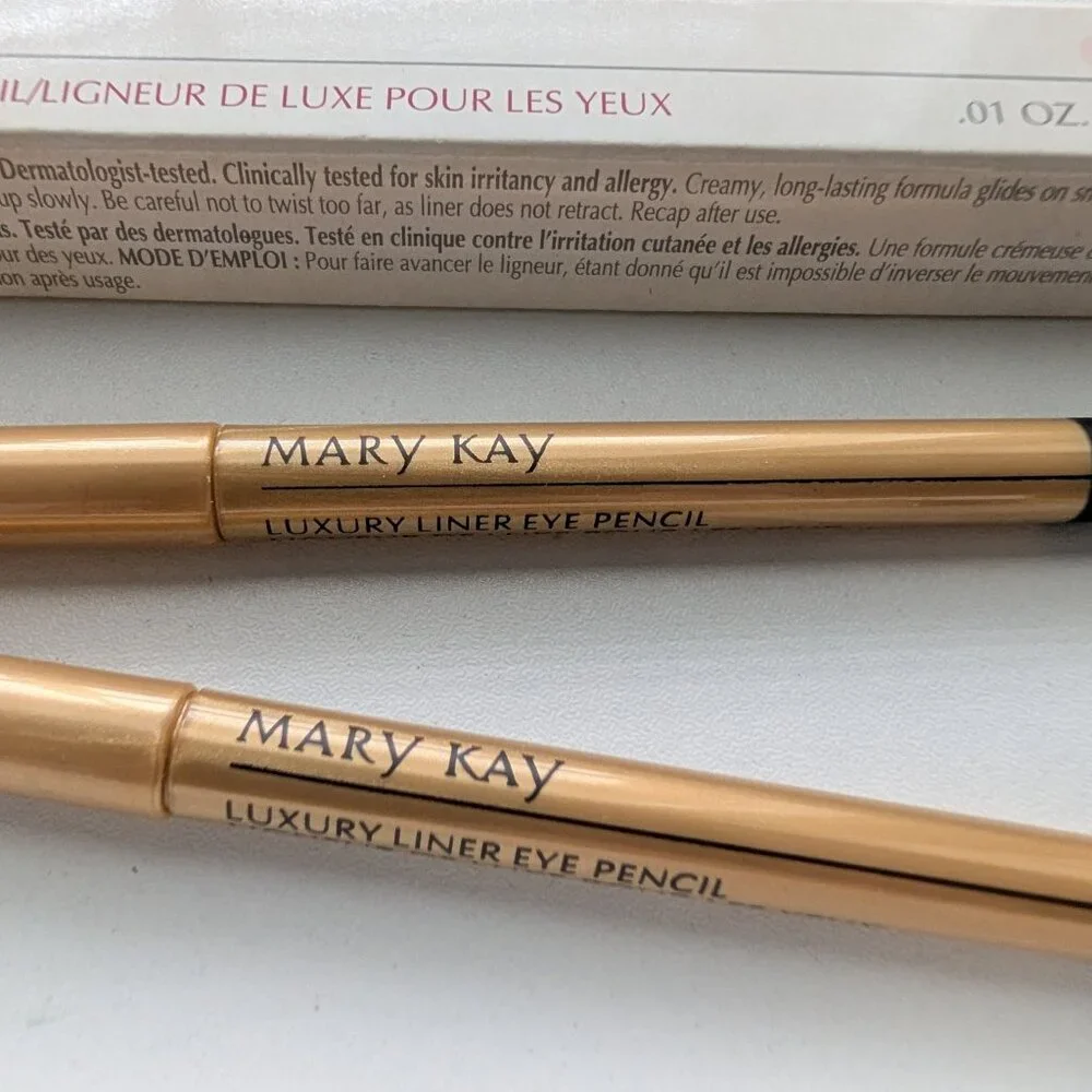 Mary Kay Luxury Liner Eye Pencil Charcoal #5470 Discontinued NOS Lot of 2 HTF